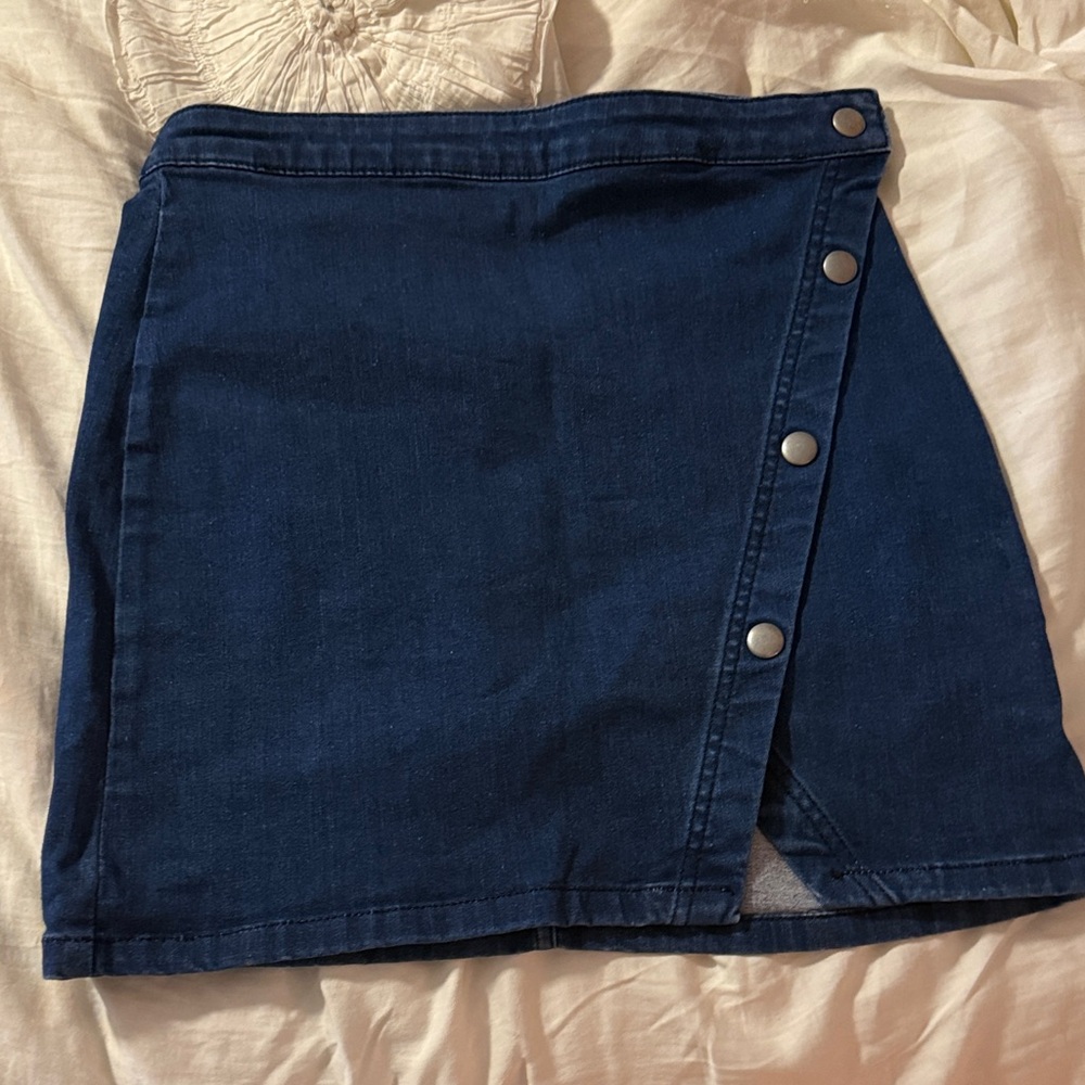 We The Free Blue Mini Skirt
